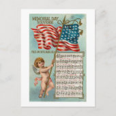 Memorial Day Souvenir Red, White, Blue Briefkaart (Voorkant)