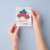 Memorial Day Star Flag Family Picnic Uitnodiging Flyer (Hand)