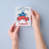 Memorial Day Star Flag Our Town Annual Parade Flyer (Hand)