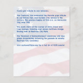 Memorial Day Star Flag Our Town Annual Parade Flyer (Achterkant)