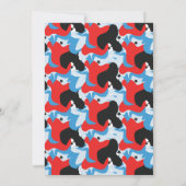 Memorial Day Stars Abstract Cook Out Party Kaart (Achterkant)