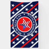 Memorial Day Stars and Stripes America Flag Spandoek (Verticaal)