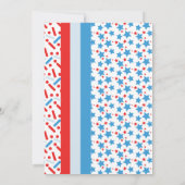 Memorial Day Stars Sprinkles Cook Out Party Kaart (Achterkant)