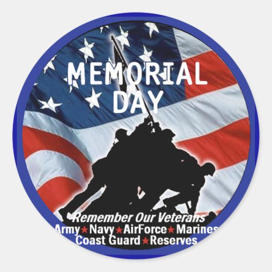 MEMORIAL DAY STICKER (Voorkant)