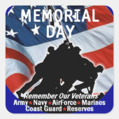 Memorial Day Sticker (Voorkant)