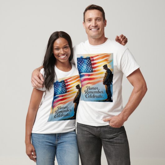 Memorial Day T-Shirt Vrouwen Mannen Evoceren Eer (Unisex)