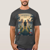 Memorial Day Tribute Artwork - Eerbetoon aan Ameri T-shirt (Voorkant)