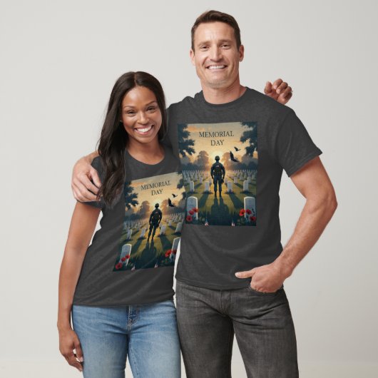 Memorial Day Tribute Artwork - Eerbetoon aan Ameri T-shirt (Unisex)