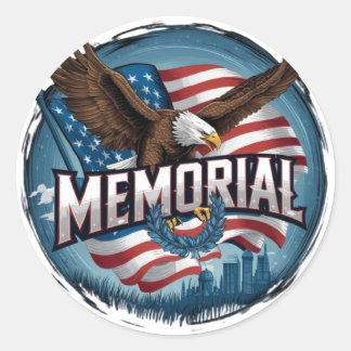Memorial Day Tribute Honor & Remember Sticker