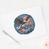 Memorial Day Tribute Honor & Remember Sticker (Envelop)
