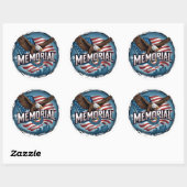 Memorial Day Tribute Honor & Remember Sticker (Vel)