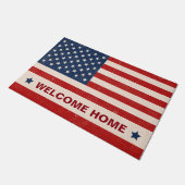 Memorial Day US American Flag Stars - Welcome Home Deurmat (Schuin)