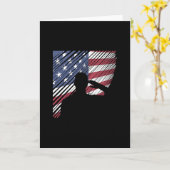 Memorial Day Veterans Day Amerikaanse vlag soldaat Kaart (Gele Bloem)