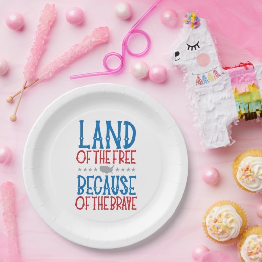Memorial Day Veteran's Day Patriotic Papieren Bordje (Feest)
