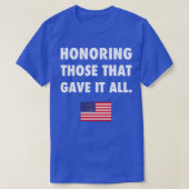 Memorial Day Veterans T-shirt (Design voorkant)