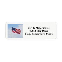 Memorial Day Vlag label 2017