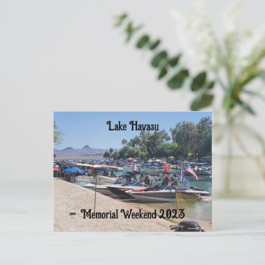 Memorial Day-weekend in Lake Havasu Briefkaart (Staand voorkant)
