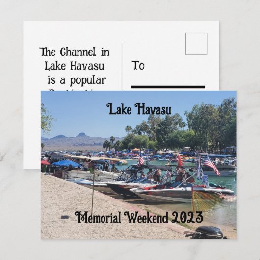 Memorial Day Weekend in Lake Havasu Briefkaart (Voorkant / Achterkant)