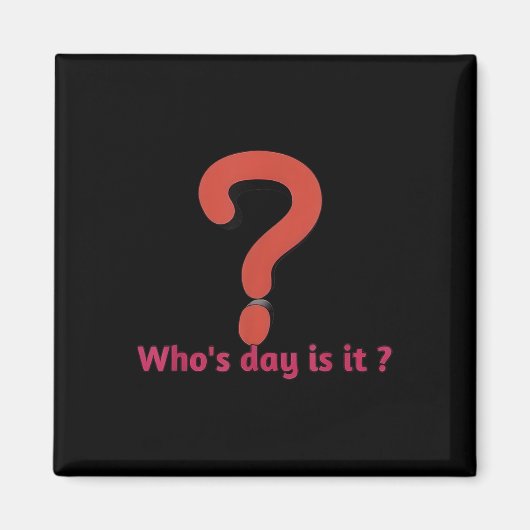 Memorial Day: Wie is het? Magneet (Voorkant)