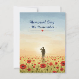  "Memorial Day – Wij Herdenken." Briefkaart
