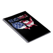 Memorial Days Proud America Flag herinnert zich Notitieboek (Rechterzijde)