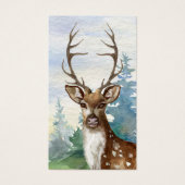 Memorial Deer Hunter Woodland Funeral Prayer Kaart (Voorkant)