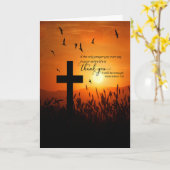 Memorial Donation Bedankt Sunset Cross Kaart (Gele Bloem)