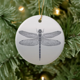 Memorial Dragonfly Ornamed with Quote Keramisch Ornament