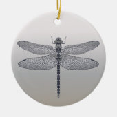 Memorial Dragonfly Ornamed with Quote Keramisch Ornament (Voorkant)