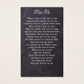 Memorial Elegant 4 Afbeelding Begrafenisgebed Kaar Visitekaartje (Achterkant)