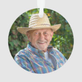 Memorial Elegant ANGEL in HEAVEN Photo Keepslag Ornament (achterkant)