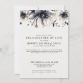 Memorial elegante foto viering van het leven kaart (Achterkant)