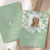 Memorial Eucalyptus Foto Begrafenis Dank u kaart