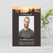 Memorial Father Son Fishing Fisherman Kaart (Staand voorkant)