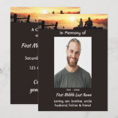 Memorial Father Son Fishing Fisherman Kaart (Voorkant / Achterkant)