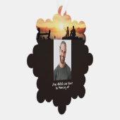  Memorial Father Son Fishing Fisherman Ornament Kaart (Rechts)