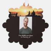 Memorial Father Son Fishing Fisherman Ornament Kaart (Voorkant)