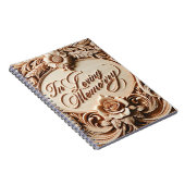 Memorial Faux Wood Funeral Guest/Foto's Notitieboek (Rechterzijde)