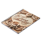 Memorial Faux Wood Funeral Guest/Foto's Notitieboek (Linkerzijde)