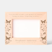 Memorial Floral Butterfly Wood Afbeelding Remembra Gegraveerde Lijstjes (Voorkant)