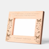 Memorial Floral Butterfly Wood Afbeelding Remembra Gegraveerde Lijstjes (Links)