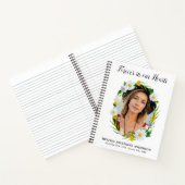Memorial Floral Daisy Photo Funeral Guestbook Notitieboek (Binnen)
