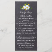 Memorial Floral Photo Funeral Prayer Bladwijzer Ka Menu (Achterkant)