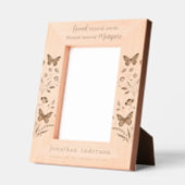 Memorial Floral Remembrance Gepersonaliseerde hout Gegraveerde Lijstjes (Links)