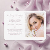 Memorial Floral Waterverf Blush Elegant foto