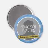 Memorial Forces met sky border custom foto Magneet (Voorkant / Achterkant)