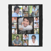 Memorial FOREVER IN MY HEART 15 Photo Collage Fleece Deken (Voorkant)