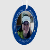 Memorial Forever in Ons hart 2 Foto Ornament (voorkant)