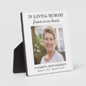 Memorial Forever in ons hart Foto Fotoplaat (Voorkant)