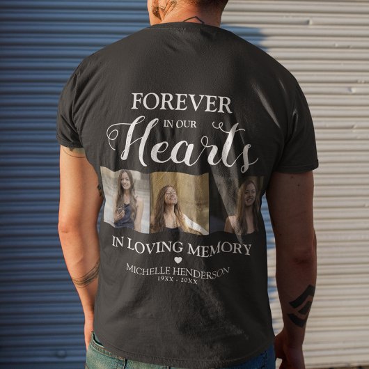 Memorial Forever in ons hart Herkomst T-shirt